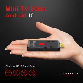 X96S400 TV Stick Android 10.0 Smart TV Box 4K Allwinner H313 2GB 16GB Media Player 2.4G WiFi Set Top Box france shipping X96 S400 Mini TV france VS X96S