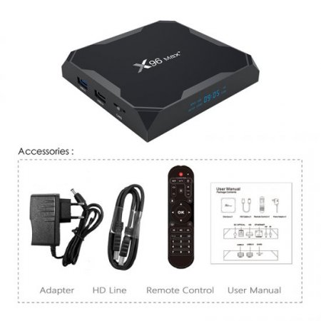 X96 Max Plus Android 9.0 smart tv box 4GB 32GB 64GB Support 2.4G/5G Wifi Amlogic S905X3 Quad Core media player 8K set top box ship from france