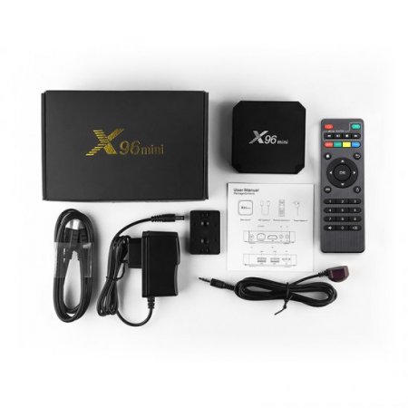 X96mini QHDTV IPTV Box Android 9.0 tv box France Arabic French Smart TV Box Amlogic S905W 4K HD 1G 8G 2G 16G Set top Box With 1 Year smart Code IPTV Subscription