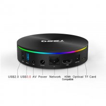 T95Q 4K Smart IPTV Box iptv france Android 9.0 Amlogic S905X2 Quad Core 4G 32G 64G Support 2.4G&5Ghz Wifi BT 4.1 H.265 Media Player Android TV Box With 1 Year Code IPTV Subscription