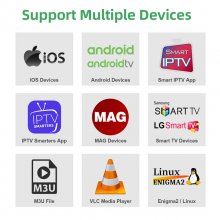 12 Months QHDTV Code France Arabic IPTV Subscription Support Android leadcool Box m3u Mag LXtream smart iptv Code