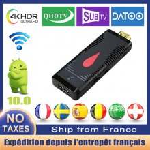 X96S400 IPTV Box France Smart TV Stick Android 10.0 4K Allwinner H313 2GB 16GB Media Player 2.4G WiFi X96 S400 With 1 Year Code IPTV Subscription