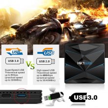 HK1 Super 4K Smart TV BOX Android 9.0 RK3318 Quad-core 4GB RAM 128G 64G ROM BT 4.0 2.4G/5G Wifi Set Top Box Media Player