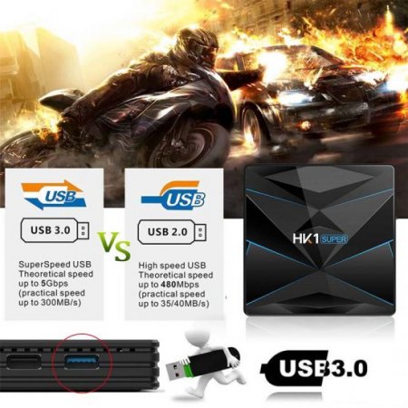 HK1 Super 4K IPTV BOX Arabic French Android 9.0 RK3318 Quad-core 4GB RAM 128G 64G ROM BT 4.0 2.4G/5G Wifi HK1Super Smart iptv france box With 1 Year Code IPTV Subscription