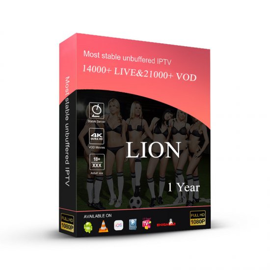 12 Months France Lion Iptv Live Channels Full HD 1080P H.265 Support Android apk m3u iptv smarters pro