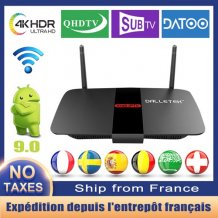 IPTV BOX Leadcool R1 Smart Tv Android 9.0 IPTV France Arabic French Amlogic S905W media player 4K H.265 2.4G Wifi Rom set top box Leadcool R1 With 1 Year QHDTV Code IPTV Subscription