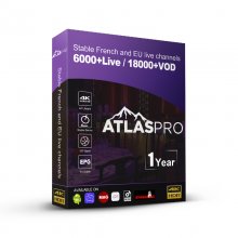 12 Months Atlas Pro IPTV Stable 4K HD VIP Europe France Algeria Spain IPTV Smarters Pro M3U Mag Android IOS IPTV Subscription