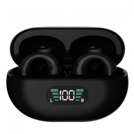 Q7 Portable AI automatic Language Translator Earbuds, Real time mutual translation device, LED screen power display Language Translator Earphones