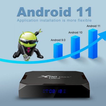 X96 MAX Plus Ultra 8K Smart TV Box Android 11.0 Amlogic S905X4 Quad Core AV1 2.4&5G Dual Wifi BT 4.X H.265 X96Max Plus Set top box 2022