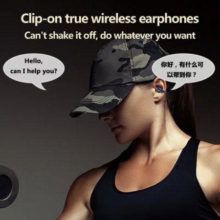 Q7 Portable AI automatic Language Translator Earbuds, Real time mutual translation device, LED screen power display Language Translator Earphones