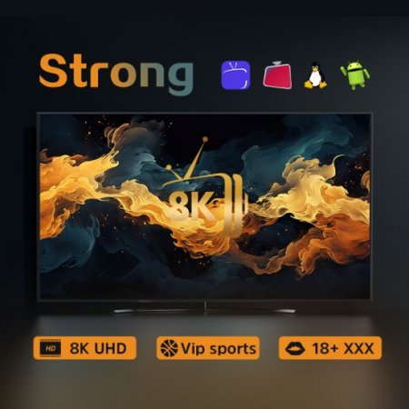 6 months strong 8k iptv tv 34000 live 155000 vod for europe android TV smart iptv m3u smarters player lite