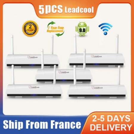 3Pcs/5Pcs/lot leadcool Smart TV Box Android 9.0 TV Box Amlogic S905W 2.4G WiFi 4K 60FPS Media Player 1G 8G 2G 16G Set Top Box